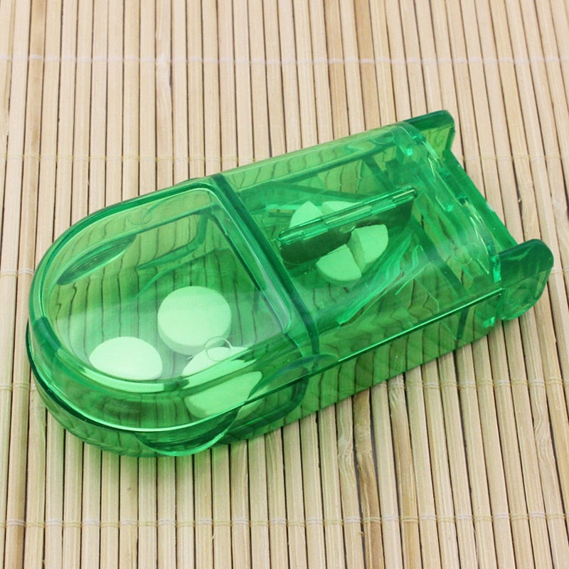 eybag Pill Caplets Medicine Dose Tablet Cutter Splitter Divide Compartment Storage Box Compartment Storage Box Portable Home Medicine