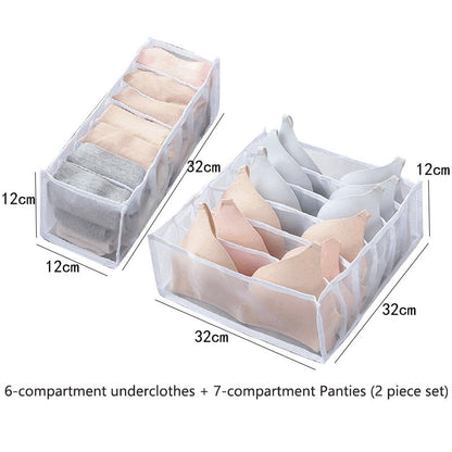 eybag Sweater Clothes Storage Grid Boxes Student Dormitory Wardrobe Closet Drawer Organizer T-shirt Pants Clothing Separation Box