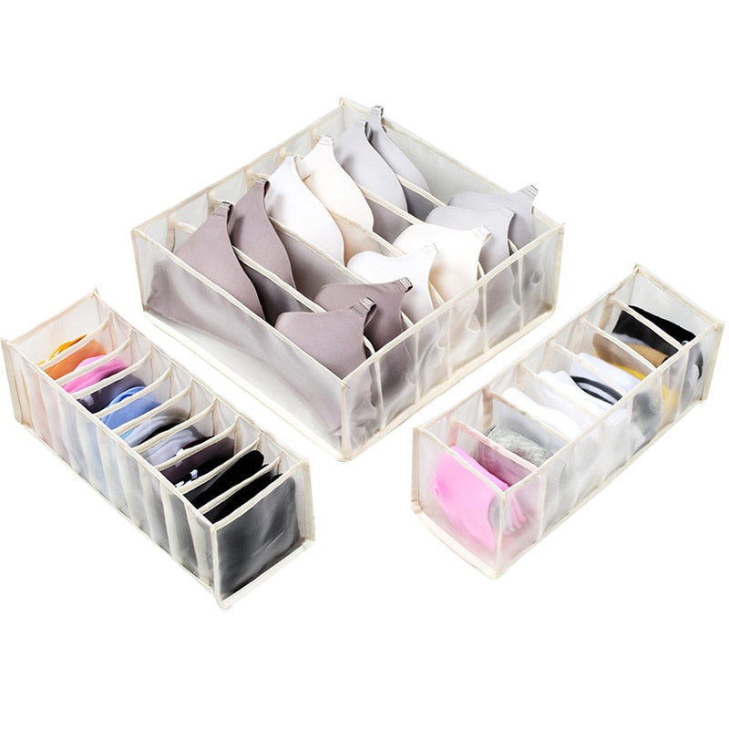 eybag Underwear Bra Organizer Storage Box Drawer Closet Organizers Divider Boxes For Underwear Scarves Socks Bra