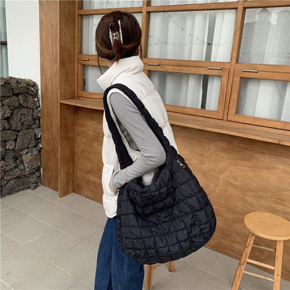 eybag Casual Big Capacity Shoulder Bags Luxury Women Designer Handbag Fashion Space Cotton Nylon Crossbody Bag Tote Lady Shopper Pack