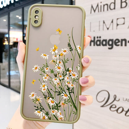 eybag Butterfly Lavender Higan Flower Phone Case For iphone 6s 7 8 plus SE 2 12 13 mini 11 pro max X XR XS Max Hard Shockproof Case