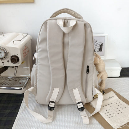 eybag New Waterproof Nylon Women Backpack Korean Japanese Fashion Female Students Schoolbag Multilayer Simple Sense Travel bag