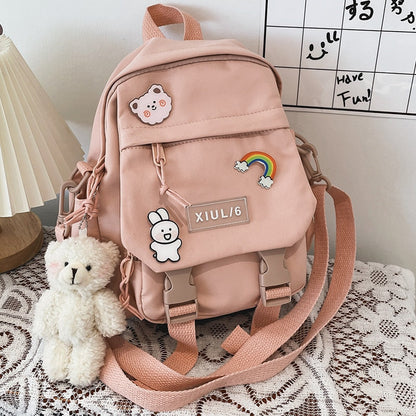 eybag Small Backpack Women Cute Multifunctional Dual-use School Bags for Teenage Girls Student Kawaii Mini Travel Backpacks Ruckpack