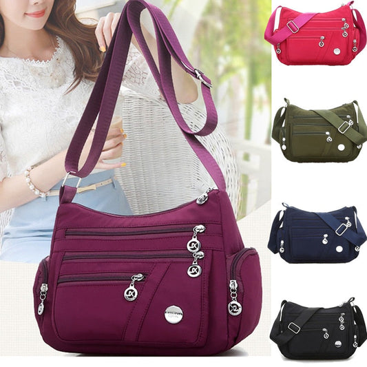 Lkblock New Casual Crossbody Shoulder Bag Women Bag Nylon Waterproof Messenger Bags For Lady Handbags High Quality Multifunctional