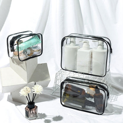 eybag Transparent Cosmetic Bag PVC Women Zipper Clear Makeup Bags Beauty Case Travel Make Up Organizer Storage Bath Toiletry Wash Bag