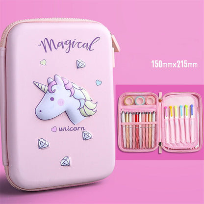 eybag Pencil Cases Unicorn Trousse Kawaii Stationery Licorne Etui Estuche Case School Supplies Cute Papeleria Astronaut Pencil Box Bag