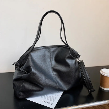 eybag Fashion Women Handbag PU Leather Large Capacity Crossbody Shoulder Bags Solid Female Tote Handbags Versatile Big Lady Hand Bag