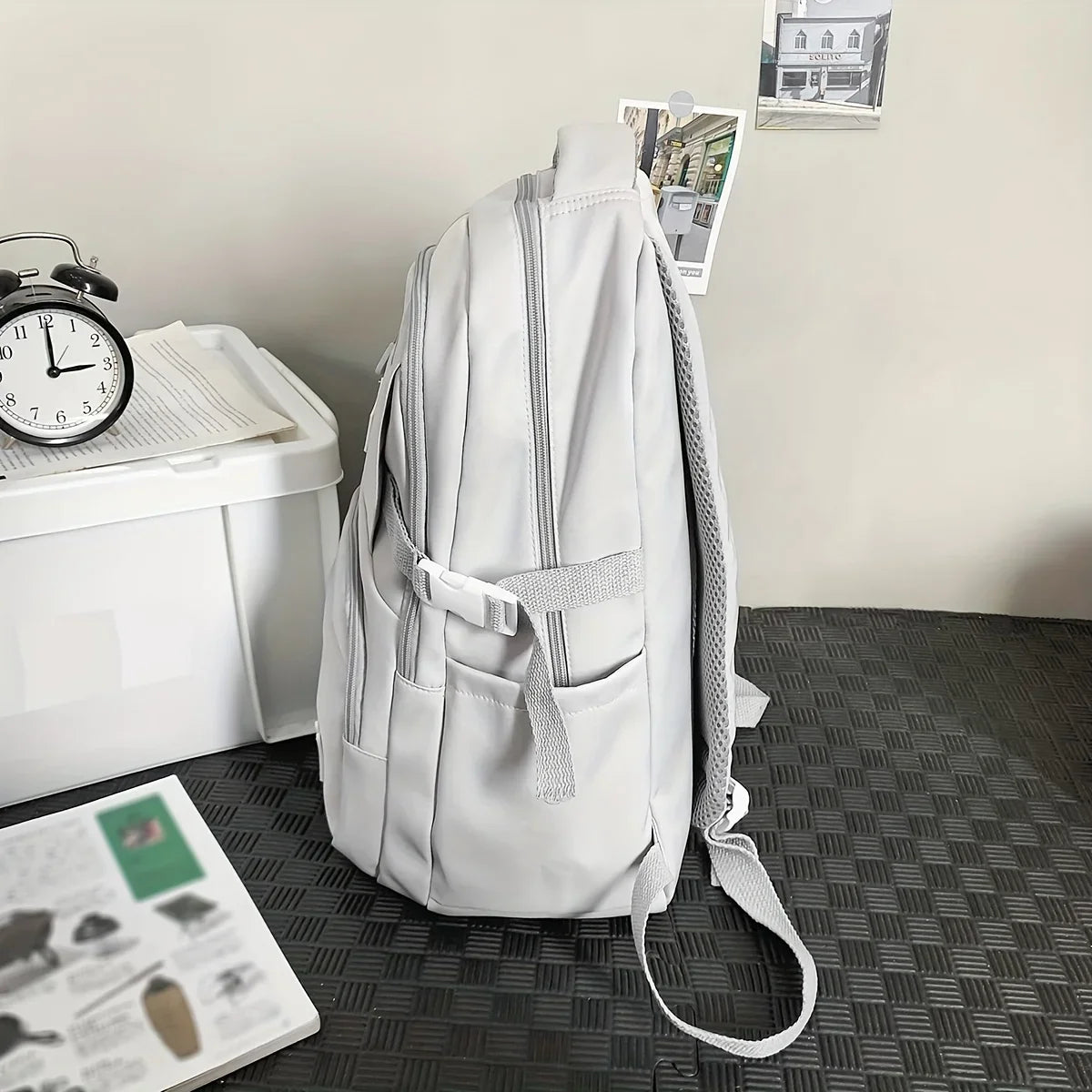 eybag Daily Large-capacity Casual Backpack for Women Korean Versatile High School Student College Student Bag Daily Work Clothing Travel Backpack Trendy Brand Men's Backpack