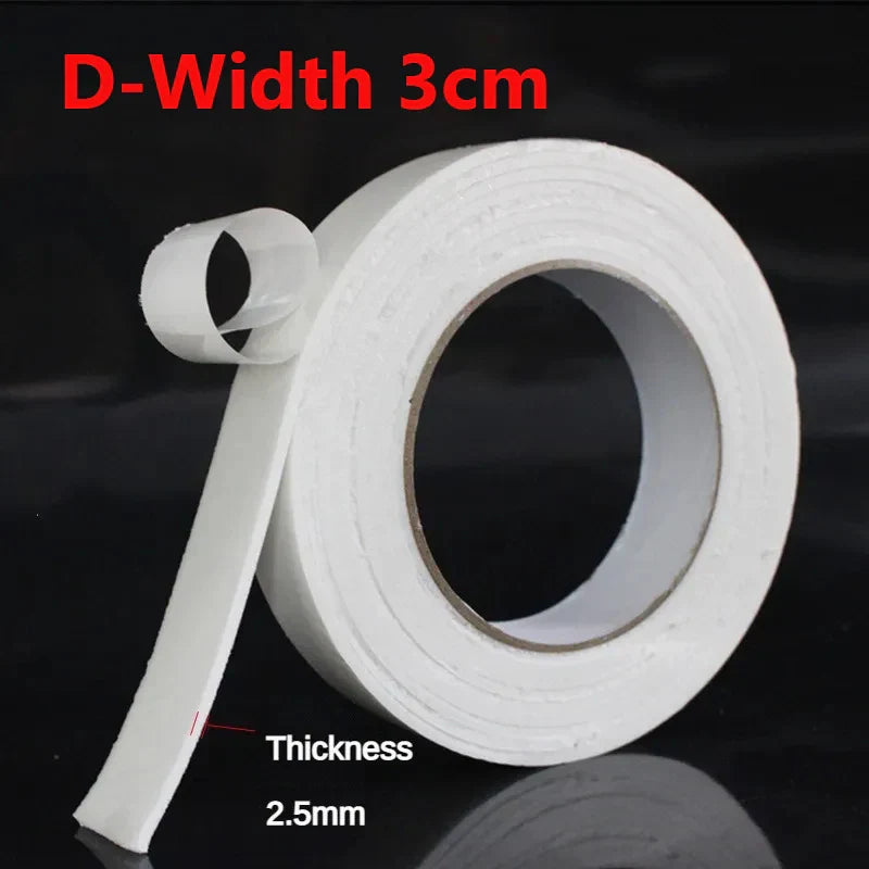 eybag 3 Meter Double Sided Foam Tapes White Sponge Adhesive Tape For Mounting Fixing Pad Sticky School Office Daily Pasting Supplies