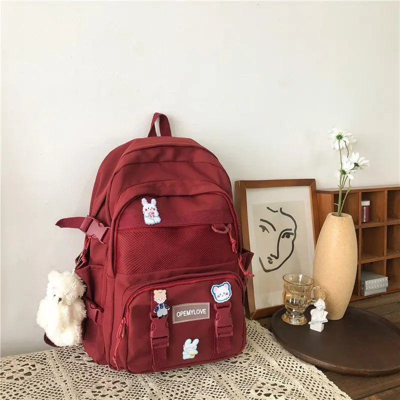 eybag Korean Ins Good-looking Junior High School Student Schoolbag Large-Capacity Backpack College Students' Backpack