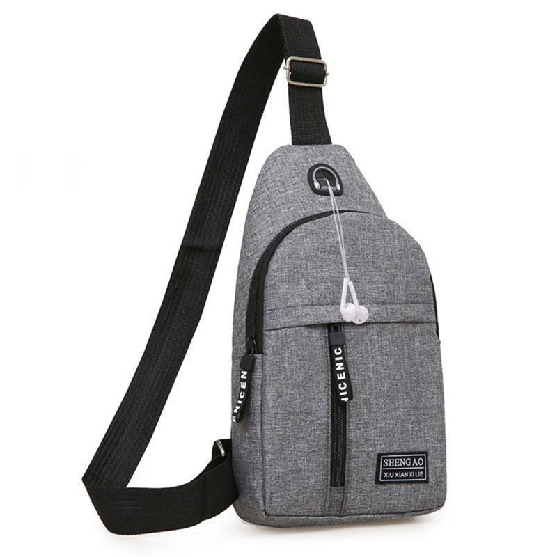 eybag Geometric Print Oxford Cloth Casual Crossbody Bags Husband Backpack Sports Travel Outdoor Light Lovers Chest Bags Shoulder Bags