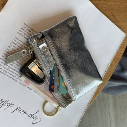 eybag Silver Fashion Wallets for Women Vintage Summer Small Korean Style Card Wallet Elegant Y2k Designer Female Aesthetic Bags