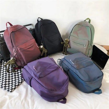 eybag Women's Backpack Female Fashion New Backpack Unisex Large Capacity Laptop Backpack Nylon Lady Schoolbag Cute Student Bag