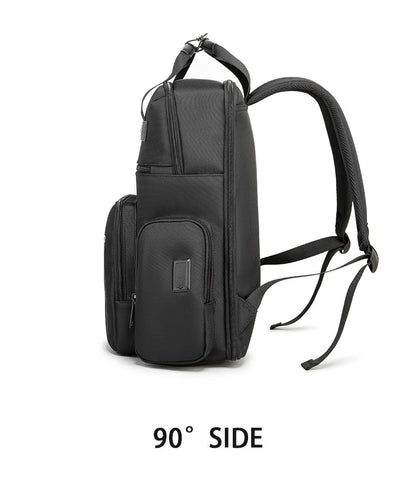 eybag Men School Backpack Black Oxford Bagpack Women USB Charge  Rucksack Casual Lady Travel Backpacks Korean Back Pack Mochila