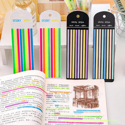 eybag 160Pcs/Set Color Stickers Transparent Fluorescent Index Tabs Flags Sticky Note Stationery Children Gifts School Office Supplie