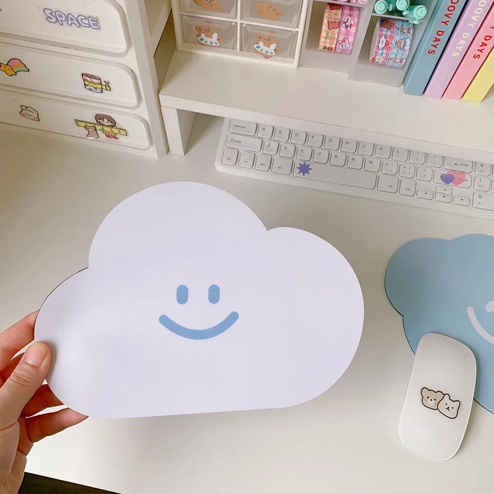 eybag Kawaii Cloud Mouse Pad Cute Desk Mat Waterproof Non Slip Insulation Pad Korean Stationery Table Mat Coster Office Supplies