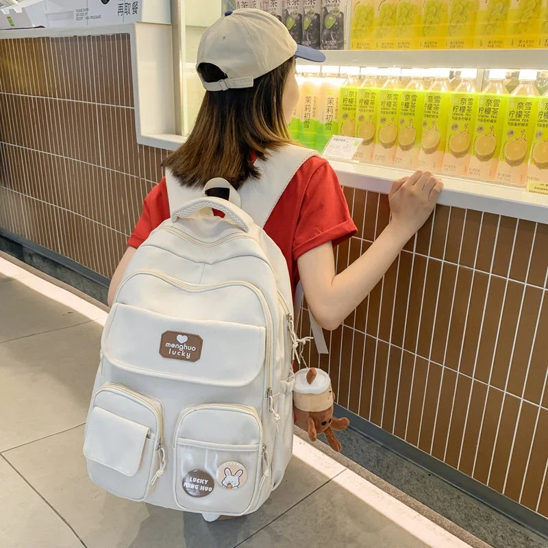 eybag Fashion Girls Cute Design Bookbag Student Kawaii Shoulder Bag Travel Rucksack Women Laptop Mochila Teens Schoolbag Backpack