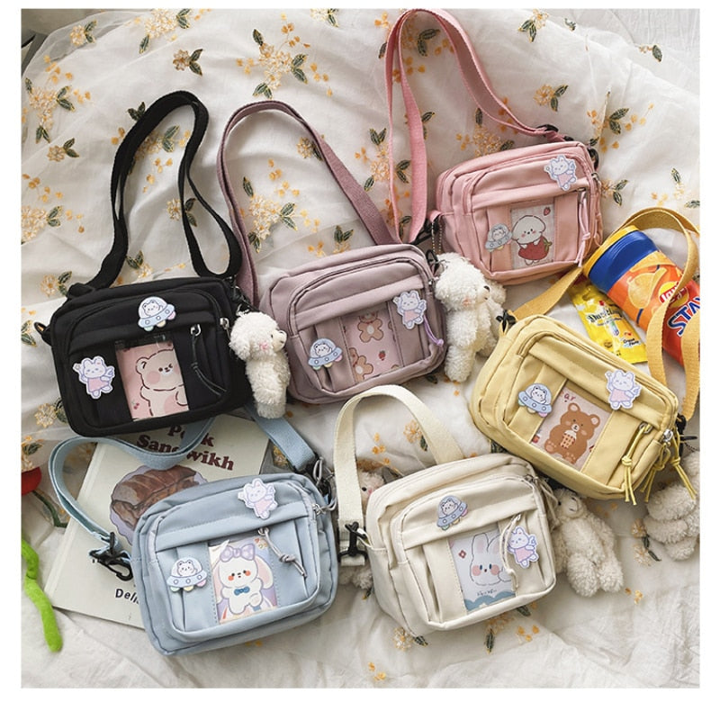 eybag New Kawaii Bag Girls New JK Transparent Bag Small Crossbody Bag For Women Purses and Handbags Shoulder Bag Itabag Bolso