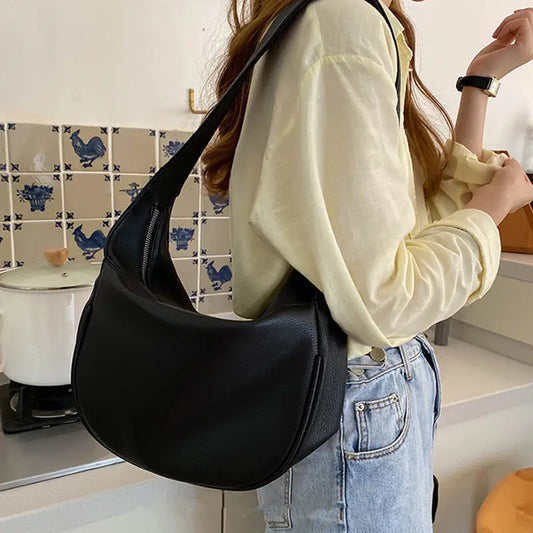 eybag Women Fashion Casual Hobo Bags  Large Capacity Shoulder Crossbody Bag Female  Wide Strap Handbag Brand Trending Underarm Purse