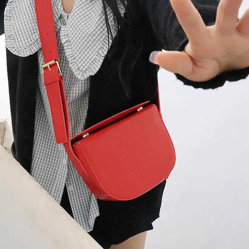 eybag Crossbody Bags for Women Luxury Designer Wide Shoulder Strap Red Wedding Handbags Autumn New All-match Shoulder Bag