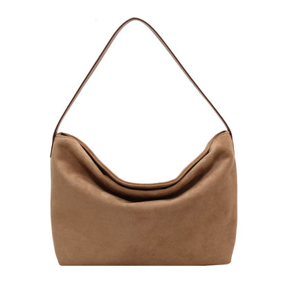 eybag Retro Autumn/Winter Bag  Women 2024 Suede Shoulder Bag Commuting Work Hand Armpit Bag