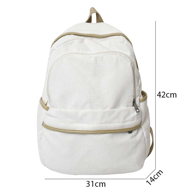 eybag Vintage Canvas Brand Men Backpack Female Retro Travel Book Bag Girl Boy Laptop Student Fashion Women College School Bags