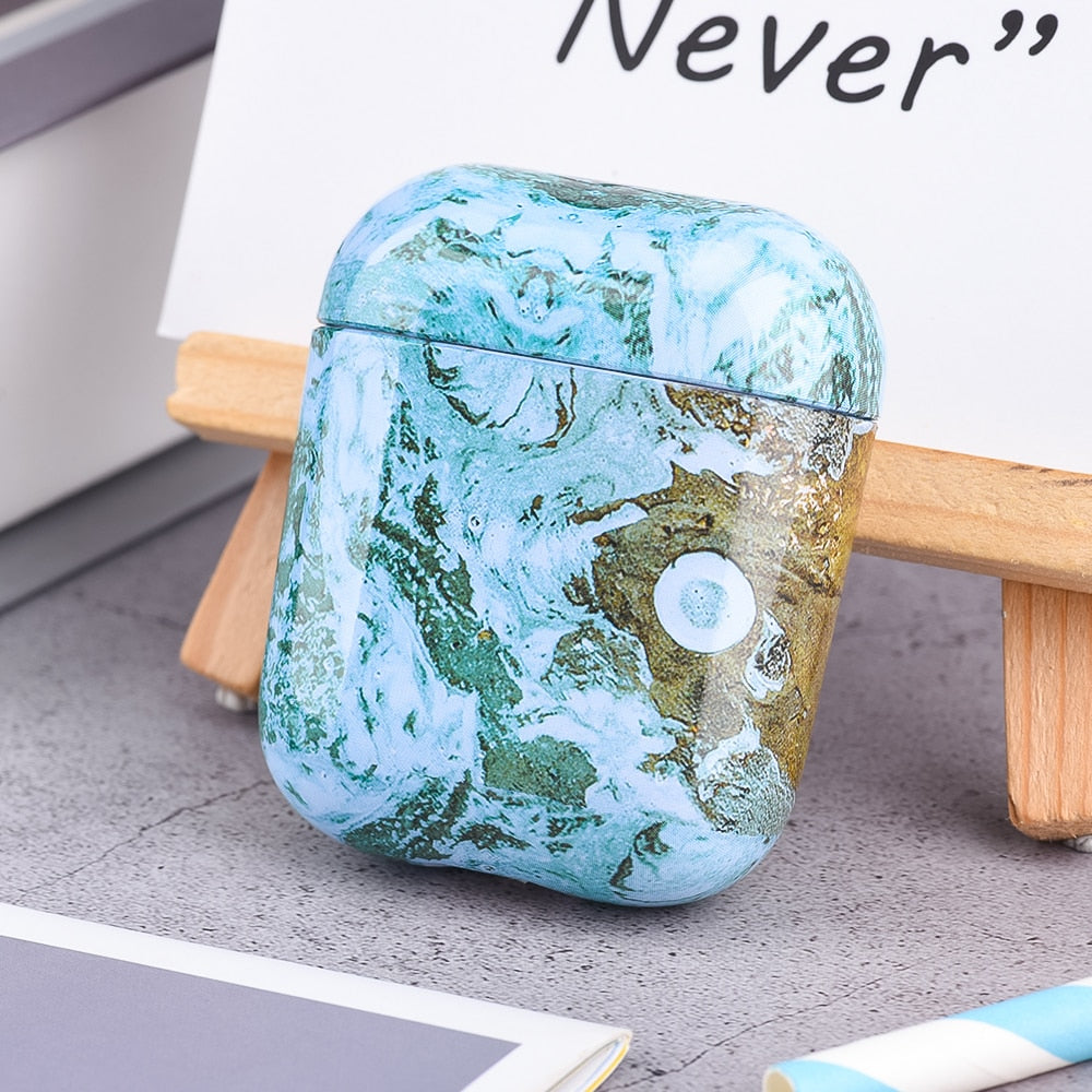 eybag Marble Pattern Cases For Airpods 1 2 3 Earphone Case Cover Charging Box Shell For AirPods Pro 2 Air Pods 1 Protective PC Sleeve