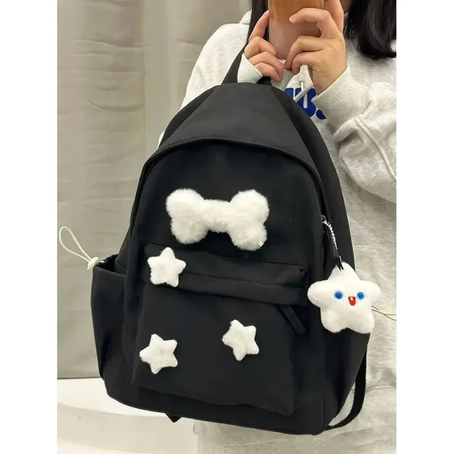 eybag Japanese Kawaii Star Bone Backpack for Girls Large Capacity Cute Backpacks Korean Leisure Sweet Fashion Student Schoolbags Y2k