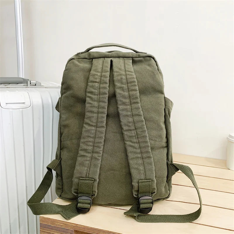 eybag Canvas Backpacks for Women Students Casual School Bags for Girls Backpack Travel Female Bag Durable Sturdy Necessaries Femininas