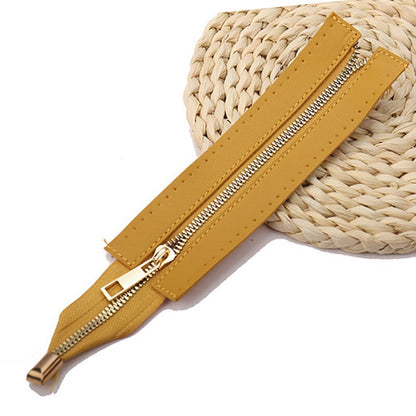 eybag 1PCS DIY Zipper For Woven Bag Hardware PU Leather Zipper Sewing Accessories 55cm Metal Zipper For Clothes Shoes Supplies