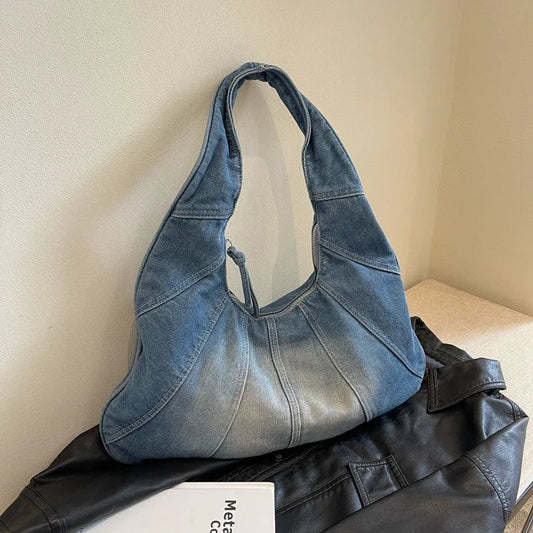 eybag Denim Shoulder Hobos Bags Women Handbags and Purses Jeans New Designer Travel Bag Hight Qulaity