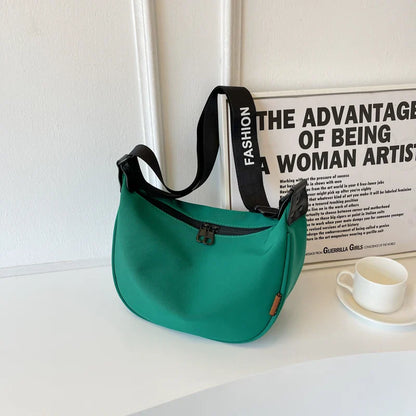 eybag Casual Nylon Shoulder Women's Bags New Fashion Trend Travel Crossbody Hobos Bag Luxury Design Handbag Purse Blue Green