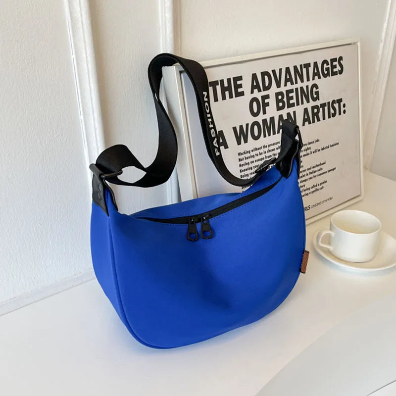 eybag Casual Nylon Shoulder Women's Bags New Fashion Trend Travel Crossbody Hobos Bag Luxury Design Handbag Purse Blue Green