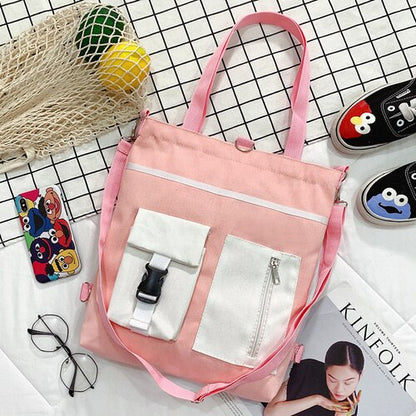 eybag Fashion Women Shoulder Bag Pink Student Handbag Womens Canvas Bag Shopping Tote Bag Crossbody Bags Mochilas Bolsos