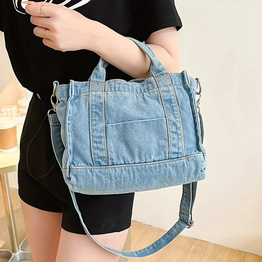 eybag Compact Denim Square Bag – Sleek and Portable