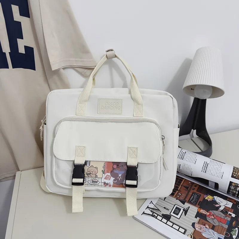 eybag Japanese Style Kawaii Backpack Girls Transparent Pocket Tote Itabag Crossbody Bags College Student Back To School Bags