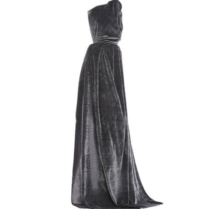 -Halloween Custom Halloween Adult Kids Witch Cloak Cape Hooded Cosplay Costume Death Cloak Carnival Party Halloween Long Cape 8 Colors