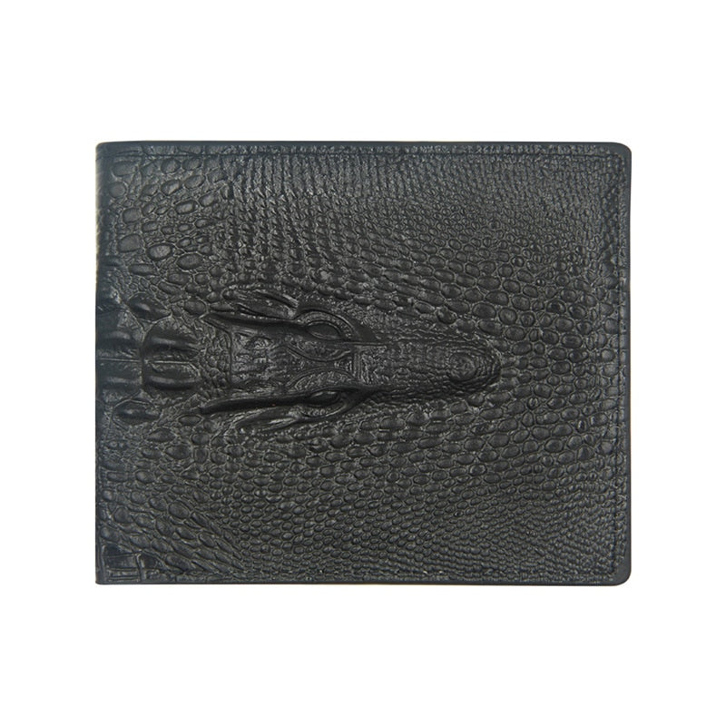 eybag New Style Men's Wallet Short Crocodile Pattern Fashion Business Multi-card PU Wallet Cover on The Passport Men Purse Clutch Bag