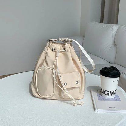 eybag Drawstring women Bucket Shoulder bags Large Brand Trending ladies Handbags and purses Waterproof Nylon Female Crossbody Bags