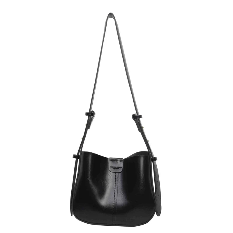 eybag 2024 New Luxury Brand Bag Minimalist Comfort Genuine PU Leather Bucket Bags Women Large Capacity Crossbody Totes Shoulder Bag