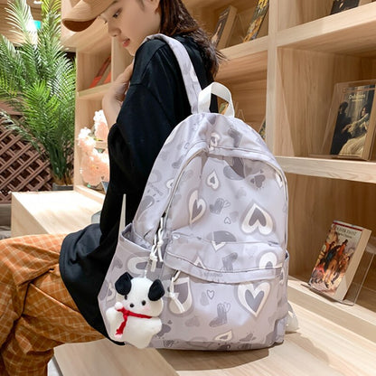 eybag Cute Cartoon Printing Waterproof Nylon Women Backpack Teenage Girls Kawaii Travel Bag Preppy Style Schoolbag Book Bags Mochila