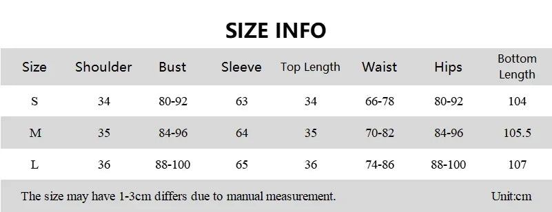 eybag Women 2024 Spring Autumn Long Sleeve Crop Tops Long Pants Two Piece Matching Sets Outfits Streetwear