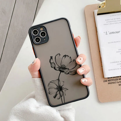 eybag Simple daisy flower Phone Case For iPhone 15 13 12 11 Pro Max 14 Plus 12 13 Mini XS X XR 7 8 Plus SE 2020 Shockproof Back Covers