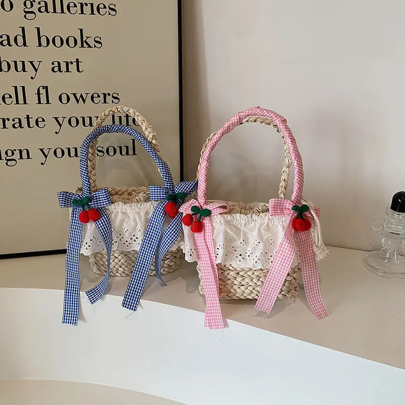 eybag Summer Beach Bag Kawaii Woven Bags Cute Straw Cute Handbag Crossbody Storage Bag Ladies HandBags Purse Tote Bags for Women