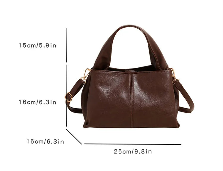 eybag Vintage Female Crossbody Bags For Women High Quality Women's Tote Handbags And Purses Leather Shoulder Bag Luxury Designer