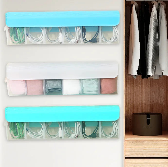 eybag Wall Mounted Underwear Storage Box Organizer For Underwear Bra Socks Ties Storage Organizer Cabinets Drawers Divider Wardrobe