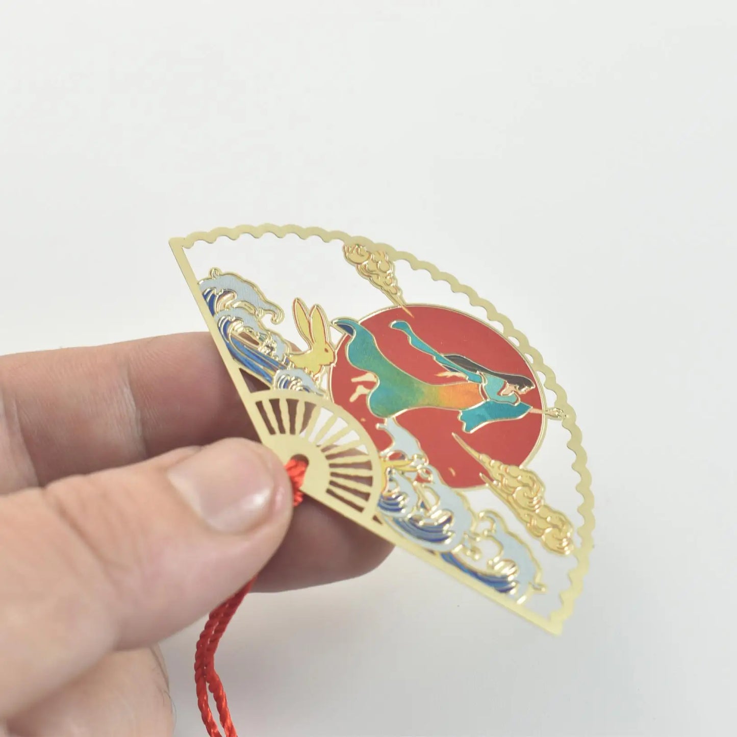 eybag Exquisite Hollow Fan Shape Bookmarks With Tassel Beautiful Chinese Style Metal Book Mark Student Stationery Reading Supplies