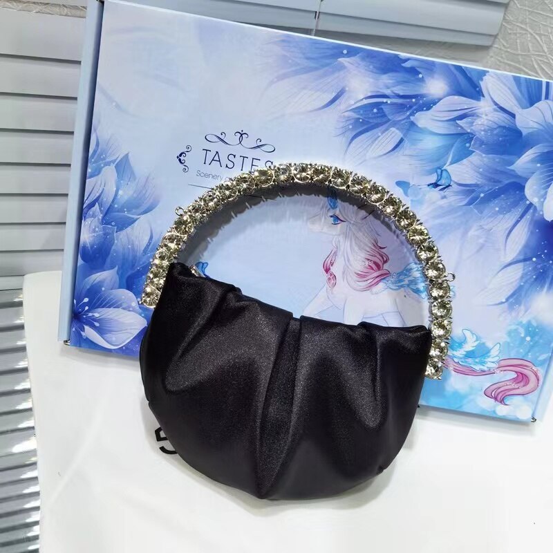 eybag Wedding Party Butterfly Designer Sequin Evening Clutch Bag Women Luxury Metal Handle Handbag Crystal Shiny Rhinestone Purse