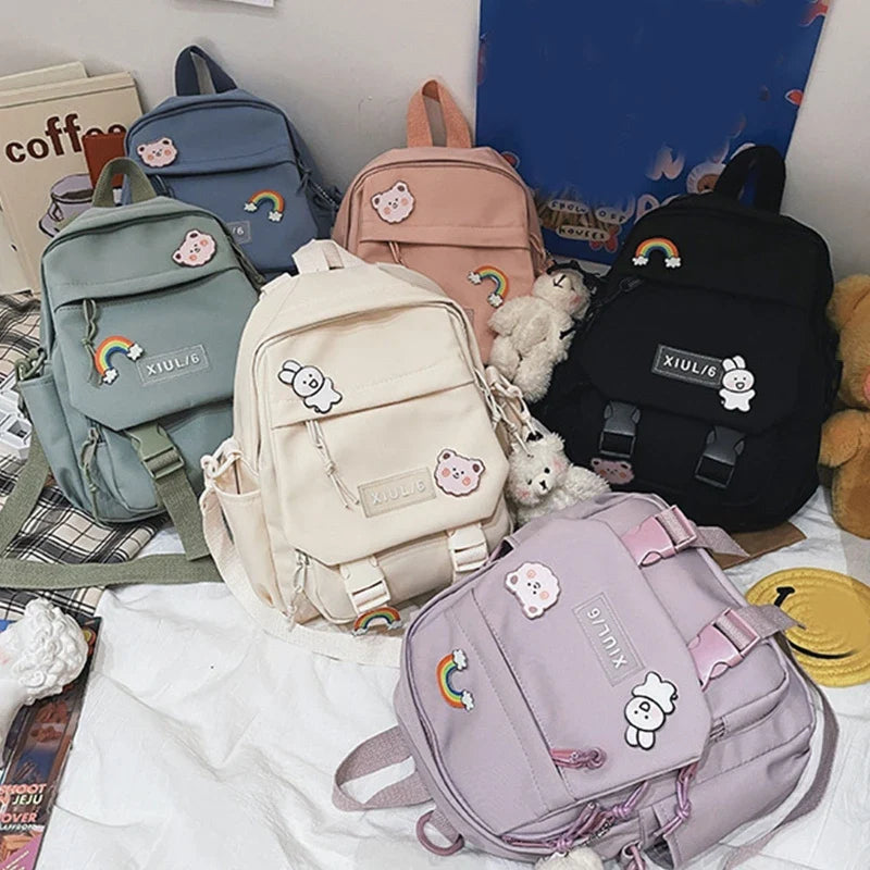 eybag Small Backpack Women Cute Multifunctional Dual-Use School Bags For Teenage Girls Student Kawaii Mini Travel Backpacks Ruckpack