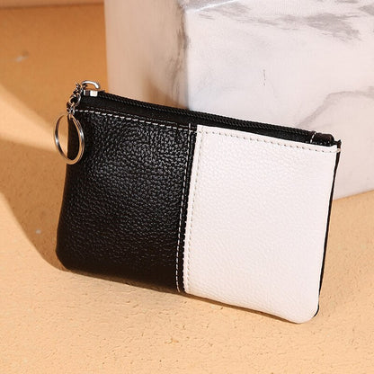 Lkblock Litchi Pattern Coin Purse Female PU Leather New Mini Wallet Luxury Brand Designer Women Small Hand Bag Cash Pouch Card Holder